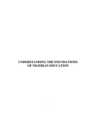  Foundations of Nigerian Education: A Critical Analysis - Ein farbenfrohes Kaleidoskop kultureller Perspektiven auf Bildung